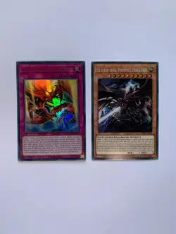 2x Yugioh Karten: Slifer der Himmelsdrache & Der Wiederbelebte Himmelsgott - Image 1