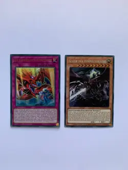 2x Yugioh Karten: Slifer der Himmelsdrache & Der Wiederbelebte Himmelsgott - Image 4
