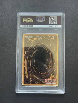 🔮 2002 YUGIOH CARD LOB DARK MAGICIAN LDD-S005 1ST EDITION SPANISH PSA 9 MINT 🔮 - Image 3