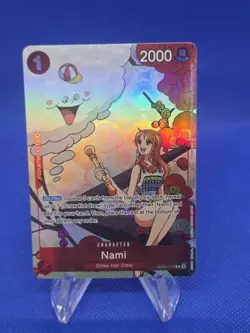 One Piece Gift Collection 2023 Nami OP01-016 Alternate Alt Art Promo NM - Image 1