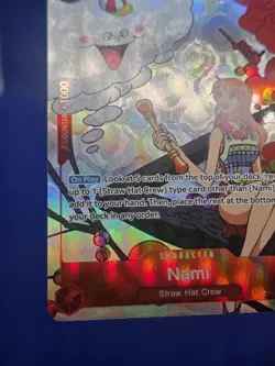 One Piece Gift Collection 2023 Nami OP01-016 Alternate Alt Art Promo NM - Image 5