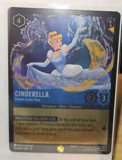 Disney Lorcana Cinderella Dream Come True 155/204 Cold Foil Whispers in the Well - Image 1