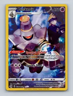 Dusknoir TG06 2023 Pokemon Brilliant Stars Trainer Gallery Card NM+ (b) - Image 1