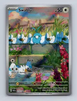 Swablu 213 2023 Pokemon Paradox Rift Illustration Rare Card NM+ - Image 1