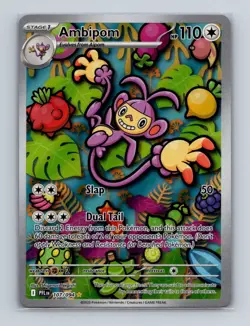 Ambipom 107 2025 Pokemon Phantasmal Flames Illustration Rare Card NM+ (a) - Image 1