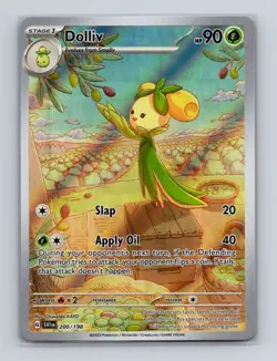 Dolliv 200 2023 Pokemon Scarlet & Violet Base Illustration Rare Card NM+ - Image 1