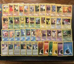 Gym Heroes Common Complete Set -WOTC Pokemon Cards- LP - 48 Cards - Image 1