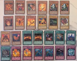 Yu-Gi-Oh! Structure Deck Blaze Of Destruction SD3 Lot Of 26 Cards Infernal Flame - Image 1
