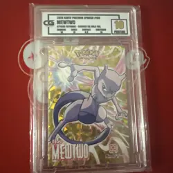 Pokemon 2024 Card Database Attacks Kanto Gold Holo Mewtwo Peru Rare Graded 10 - Image 1