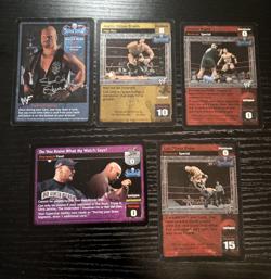 WWE Raw Deal CCG Stone Cold Steve Austin Superstar 5 Card Set - Image 1