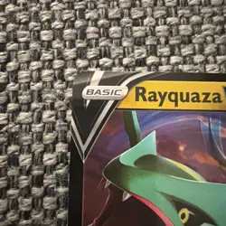 Rayquaza V Pokemon Prize Pack Series 1 Promo Pokemon Card NM/LP Play Stamp - Image 3