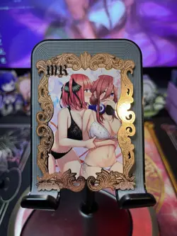 Goddess Story Metal Card Serialized Anime Waifu Miku Nino Quintuplets - Image 1