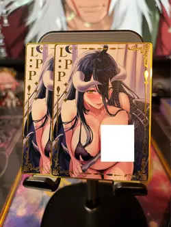 Goddess Story Metal Card Rare Anime Waifu Overlord Albedo - Image 2