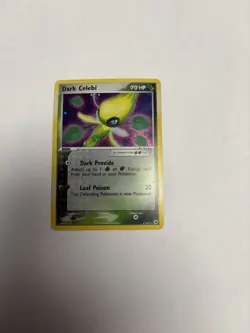 Pokemon TCG Dark Celebi Holo Rare Card #4/101 Hidden Legends Series - Image 1