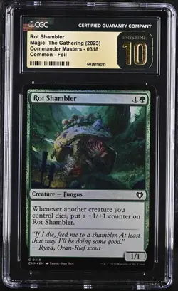 MTG Magic: The Gathering Rot Shambler Commander Masters Foil CGC PRISTINE 10 - Image 1