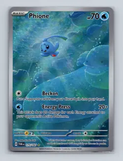 Phione 175 2024 Pokemon Twilight Masquerade Illustration Rare Card NM+ - Image 1