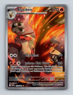 Blaziken 192 2025 Pokemon Destined Rivals Illustration Rare Card NM+ (b) - Image 1