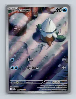 Snover 140 2025 Pokemon Mega Evolution Illustration Rare Card NM+ - Image 1