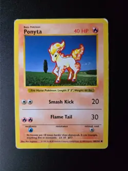 Ponyta [Shadowless] #60 Pokemon Base Set HP - Image 3