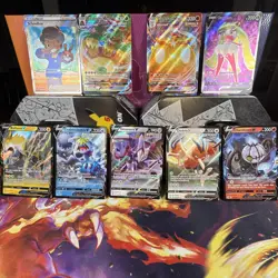 Pokemon TCG Fusion Strike V Vmax Trainer and Full Art Lot NM Mint Pack Fresh - Image 1