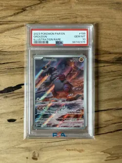 Pokemon Paradox Rift Groudon 199/182 PSA 10 GEM MINT - Image 1