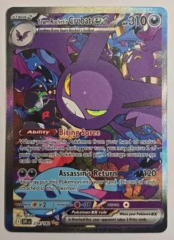 Pokemon TCG Team Rockets Crobat EX #234/182 Destined Rivals 2025 NM - Image 2