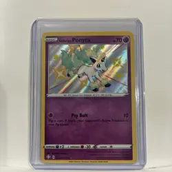 Pokemon TCG Galarian Ponyta Shining Fates SV047/SV122 Holo Shiny Holo Rare - Image 2