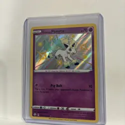 Pokemon TCG Galarian Ponyta Shining Fates SV047/SV122 Holo Shiny Holo Rare - Image 3