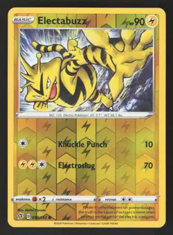 Electabuzz 058/192 Reverse Holo Pokemon SWSH02: Rebel Clash - Image 1