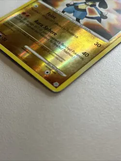 Pokemon TCG Lucario 6/130 Diamond and Pearl Reverse Holo - Image 2