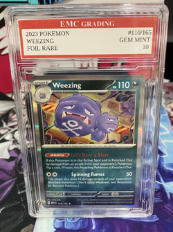 WEEZING FOIL 2023 Pokemon RARE #110/165 Card GRADED 10 MINT - Image 1