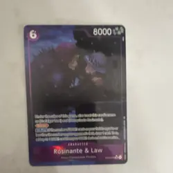 One Piece CCG Rosinante & Law Character Card EB04-038 8000 Power Standard - Image 1