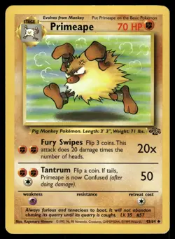 Primeape MP 43/64 Jungle Pokemon Card - Image 1