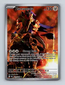 Zamazenta 201 2025 Pokemon Destined Rivals Illustration Rare Card NM+ - Image 1