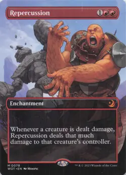 Repercussion (Anime Borderless) Wilds of Eldraine Mythic Regular #78 NM MTG - Image 1