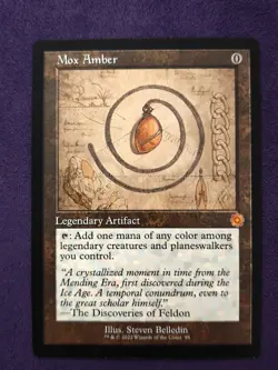 MTG Magic the Gathering Mox Amber Retro Brother's War - Image 1