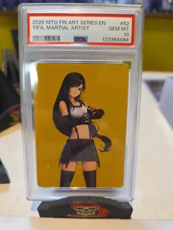 Magic The Gathering Final Fantasy Tifa, Martial Artist Art Series 52/53 PSA 10 - Image 1