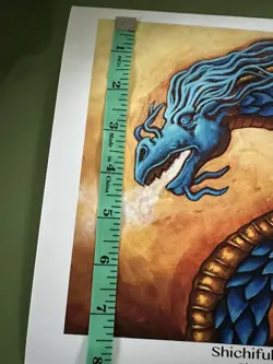 MTG Shichifukujin Dragon Print With Art By Christopher Rush From His Family - Image 5
