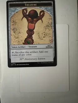 MTG M30 Treasure Token Artist Proof From The Christopher Rush Family - Image 1