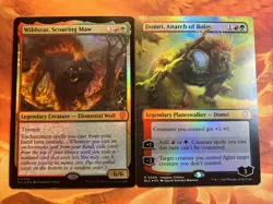 MTG Foil Wildsear, Scouring Maw & Domri, Anarch of Bolas Commander: Bloomburrow! - Image 1