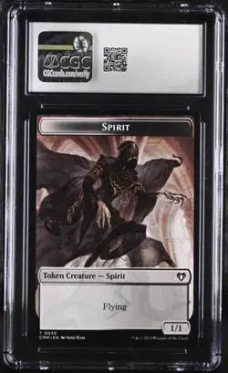 MTG Magic The Gathering Zombie Spirit Commander Masters TOKEN CGC 10 - Image 2