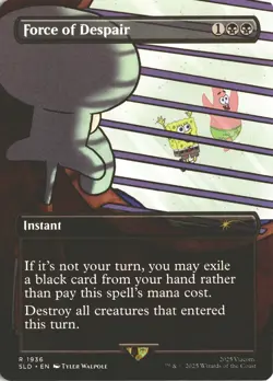 MTG Force of Despair (1936) *Non-Foil* Secret Lair: SpongeBob MT/NM Free Ship - Image 1