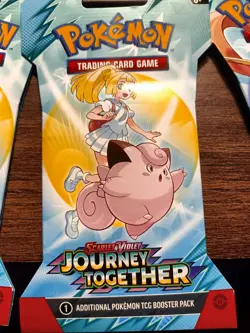 11 × Pokemon TCG LOT - Scarlet & Violet JOURNEY TOGETHER BOOSTER PACKS - Image 2