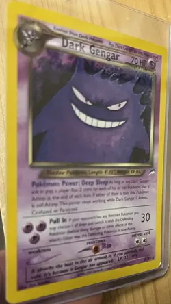 Pokemon Neo Destiny Holo Rare Dark Gengar Card TCG #6/105 - Image 3