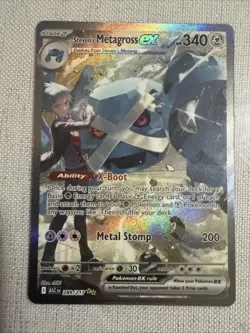 Pokemon TCG Steven's Metagross EX Ascended Hero’s Special Illustration Rare #289 - Image 1