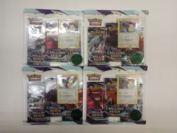 Pokemon - Sword & Shield - Chilling Reign - 3 Pack Blisters - Snorlax Promo - Image 1