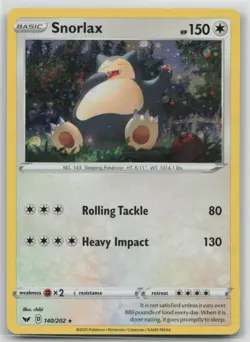 Pokemon Card Snorlax - (Cosmos Holo) Promo Blister Exclusives 140/202 - Image 1