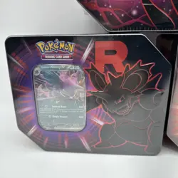 New Sealed Pokemon TCG Destined Rivals Team Rocket Tin Set of 3 - Image 3