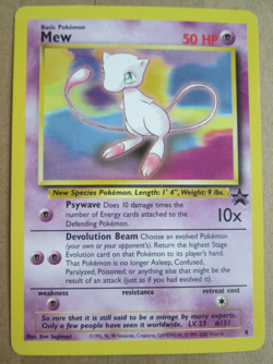 Mew #8 Black Star Promo—WOTC TCG Pokemon Card - Image 1