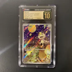 2025 CGC 10 Graded Pokemon Meowth 02 07/07 Art Rare Holo S. Chinese PRISTINE - Image 1